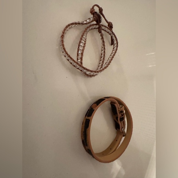 Victoria Emerson Animal Print and Beaded Bracelet Set - Picture 2 of 8